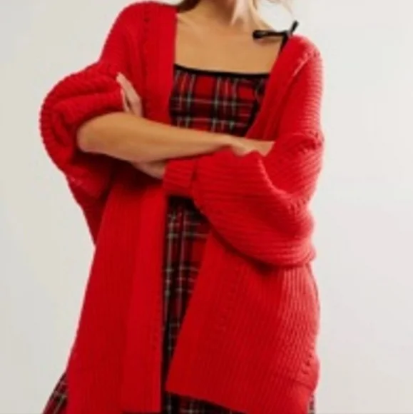 NWOT Free People Nightingale Cardi - Picture 12 of 13